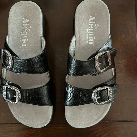 Alegria Jade cowboy black sandals size 35 (5) - Picture 3 of 7